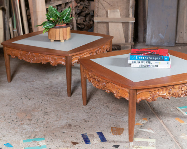 Tile and Wood coffee table (sold individually)