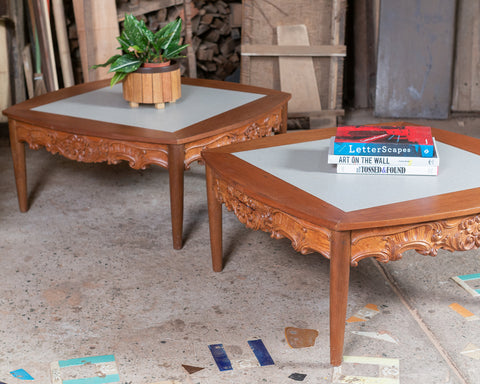 Tile and Wood coffee table (sold individually)